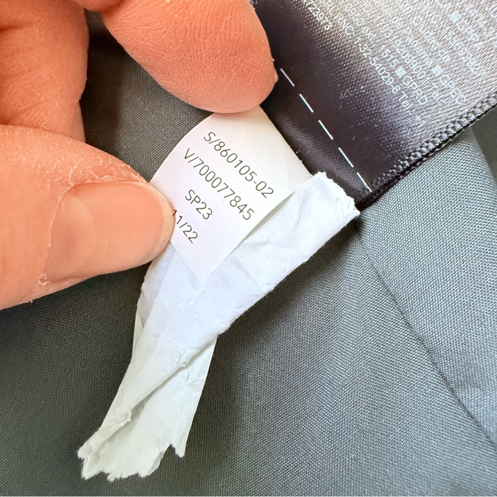Athleta Endless Primatwill Waist Tie Blazer‎ Jacket Career Casual Olive Green 6 - Picture 10 of 14